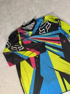 Camiseta Fox Racing Motocross MX XXL Neón Colorida Carreras Y2K Ligera - Imagen 1 de 9