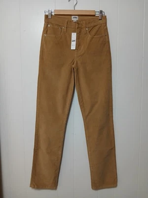 Новый с Ярлыками J. Crew винтажный тонкий прямой вельвет брюки верблюд размер 26 T - Изображение 1 из 4