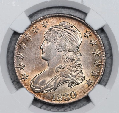 1830 Capped Bust Half Dollar NGC AU58 Everyman Gem! #10EWY - Image 1 of 3