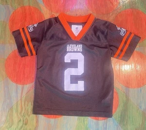 Johnny Manziel - Cleveland Browns #2 Jersey - NFL Team Apparel Toddler Size 3T - Picture 1 of 4