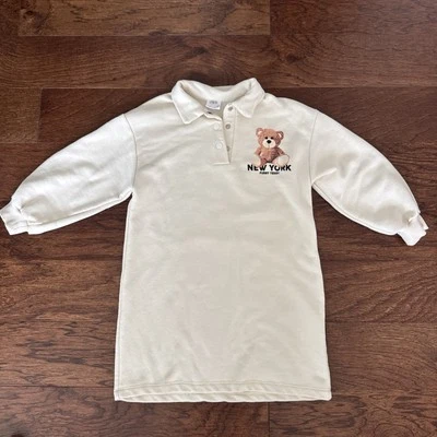 ZARA Kids Girls Faux fur sleeveless crewneck vest cream Size 7 - Image 1 of 4