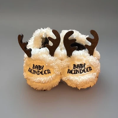 Baby Reindeer Slippers 3-6 Months - Image 1 of 3