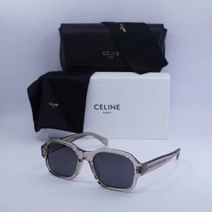 Celine CL40266U 59A Transparent Taupe/Smoke 53-20-145 Sunglasses New Authentic - Picture 1 of 7