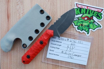 CUCHILLO CÁMPER TACTICAL PTERODÁCTILO ROJO MEDIANO NITRO V NUEVO  Foto 1 de 4