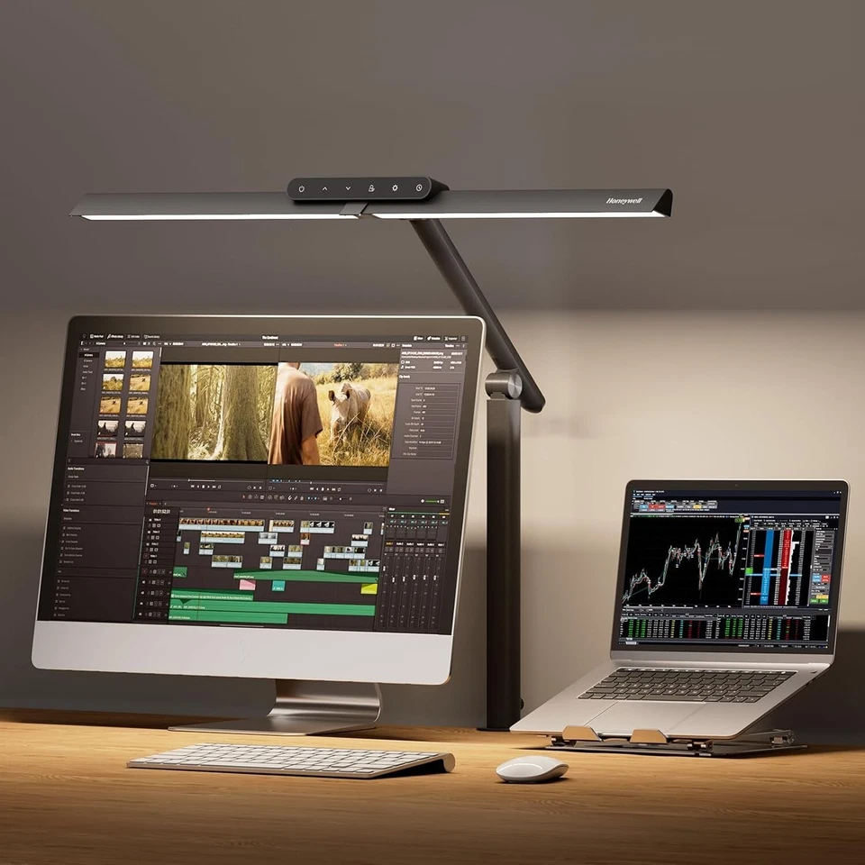 Honeywell LED Desk Lamp with Clamp Sunturalux™ Eye-Caring Stepless Dimming HJ1 - Image 1 of 4