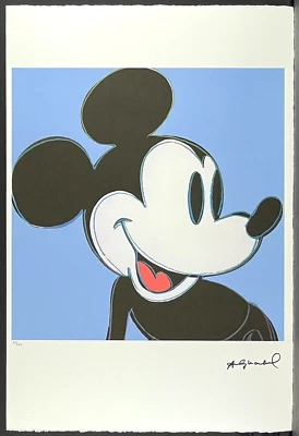 ANDY WARHOL * Mickey Mouse * 57 x 38 cm * signed lithograph * limited # xx/100 - Bild 1 von 4
