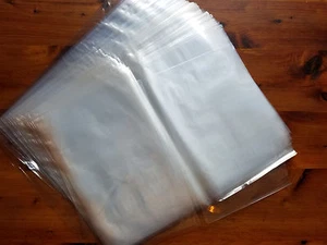 100 - 18x24 Clear Poly Plastic Bags Packaging Shipping Lay-flat Baggie 1 Mil FDA - Picture 1 of 12