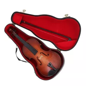 6.2" Violin Tiny Miniature Mini Decor Ornament Props Smallest Ornaments Christm - Picture 1 of 2