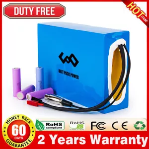 UPP ebike battery 5000W 72V 60V 52V 48V 40Ah 20Ah Li-Ion W/Charger for e-Scooter - Picture 1 of 17
