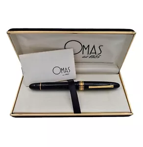 OMAS 557-S PENNA STILOGRAFICA VINTAGE 14KT GOLD NIB - Foto 1 di 3