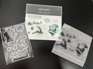 CTMH Stamp + Thin Cuts - Jingle Joy ~ Cardmaking - Z3897 *New* Close To My Heart - Picture 1 of 3