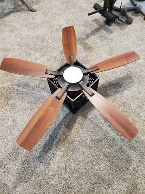 Fanimation LP8068LAZ 52 inch Ceiling Fan - Aged Bronze w/Remote and sleep timero - Image 1 of 4