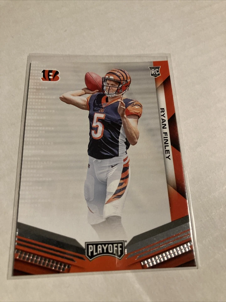 2019 Playoff Football #218 Ryan Finley Rc Bengals - Image 1 of 1