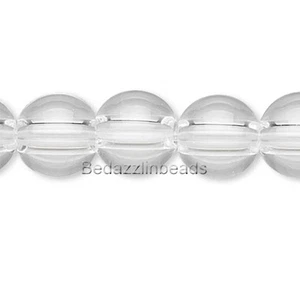 20 cuentas redondas de cuarzo de cristal cortado a mano pequeñas - grandes - Imagen 1 de 1