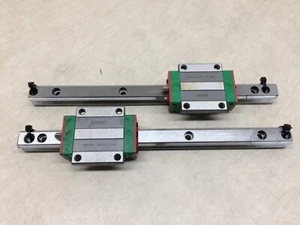 Lot of 2 Hiwin Linear Rails HGW15CC HGR15C HG15 8-7/8" Rail 19079Z-11J00 - Picture 1 of 9
