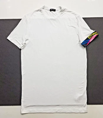 DSQUARED2 значок группы Crewneck футболка белый размер M - Изображение 1 из 4