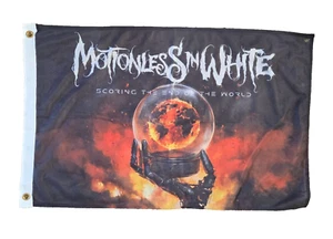 Make Offer! MOTIONLESS IN WHITE Flag, Scoring the End of the World, 3x2ft - Picture 1 of 4