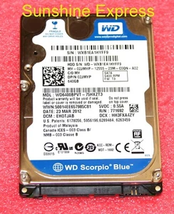 OEM Dell 2JMYP 02JMYP WD 640GB 2.5" SATA Hard Drive WD6400BPVT - TESTED - Picture 1 of 1