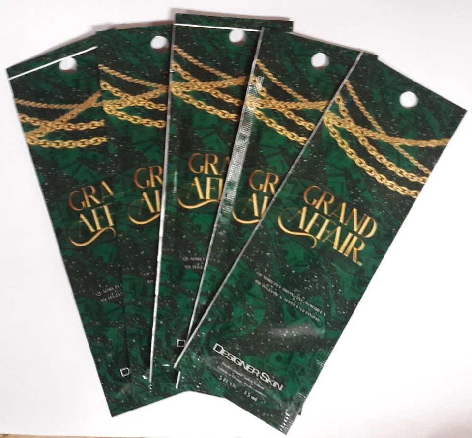 Bronceador cuádruple DHA 5 paquetes de piel de diseñador GRAND AFFAIR Foto 1 de 1