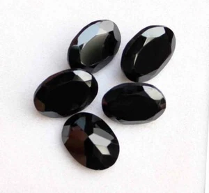36.80 Cts Natural Black Spinel 10*13 Oval Cut Wholesale Lot Loose Gemstone - Picture 1 of 2