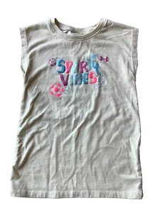 Under Armour Short Sleeve Shirt Cotton Youth Girls Size 4T Multicolor GUC - Picture 1 of 15