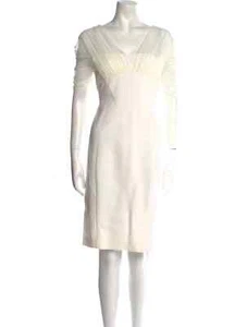 Versace Silk Knee-Length Dress w/ Tags US4, IT40 - Picture 1 of 3
