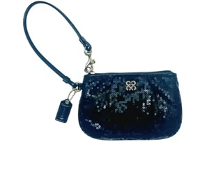 COACH Occasion Black Sequin Universal Wristlet Wallet - Picture 1 of 7