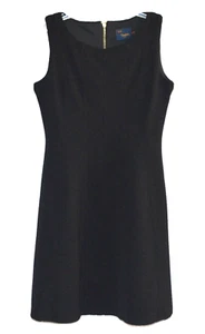 Just Taylor Women Sleeveless Fit & Flare Dress Career Formal Size 4 Black - Foto 1 di 6