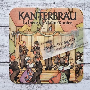 Kanterbräu biere Maitre Kanter Bierdeckel Werbung Reklame Kapelle Musik Deko alt - Bild 1 von 2