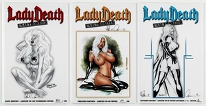 CHAOS! COMICS - LADY DEATH - RARE UNAUTHORIZED - ELITE + PRESTIGE + LETTERED ED - Picture 1 of 6