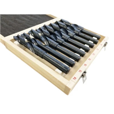 BLACKSMITH REDUCED SHANK HSS HIGH SPEED STEEL TWIST DRILL BIT SET 14mm -25mm 8PC - Image 1 of 4