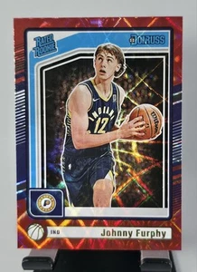 Johnny Furphy 2024-25 Donruss International láser rojo #242 Pacers clasificación novato - Imagen 1 de 2