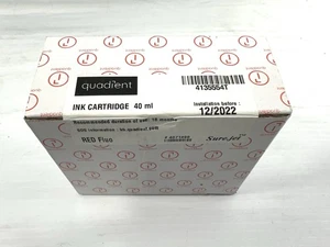 Quadient Standard Capacity Ink Cartridge IM/IS-3/4 And IN 3/6/7 RED Fluo 40ml - Picture 1 of 5