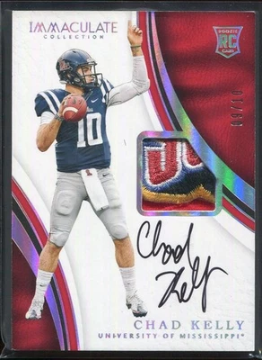 2017 Chad Kelly Immaculate RC Auto RPA # 9/10 Ole Miss - Image 1 of 2