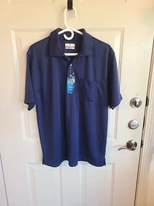 Grand Slam Golf Shirt, Blue , Men's L - Picture 1 of 5