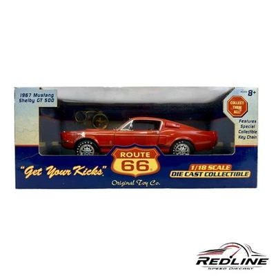 🐎🐎Route 66 1967 Ford Mustang Shelby GT 500 Red 1:18 HW🐎🐎 - Image 1 of 4