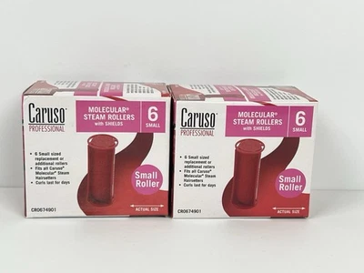 2 X Caruso Professional Molecular Steam Rollers Size SMALL (6-Count EACH) - NIB - Image 1 of 4