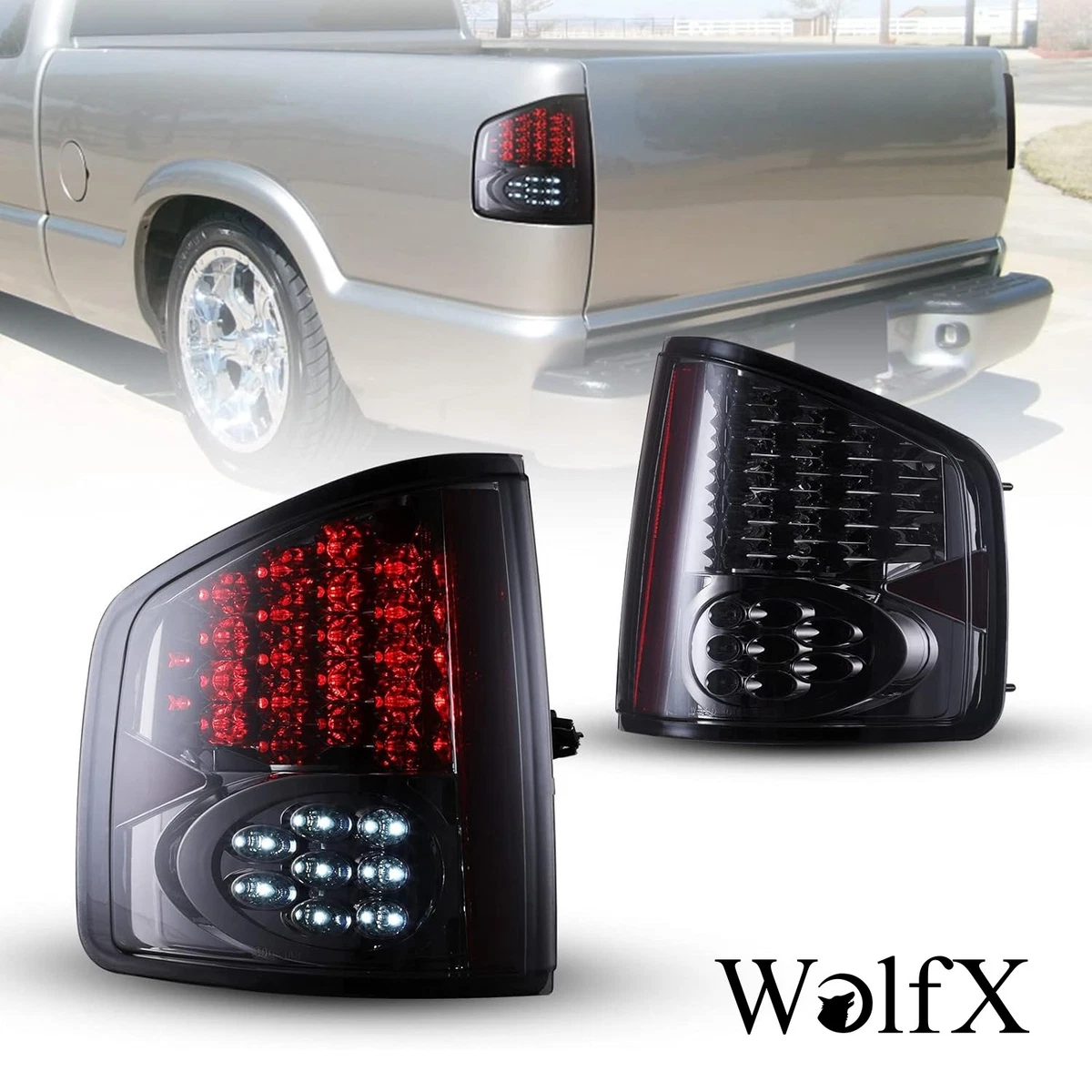 YOCTM - Protectores De Luz Negro Mate Para Luces Traseras Traseras (luz