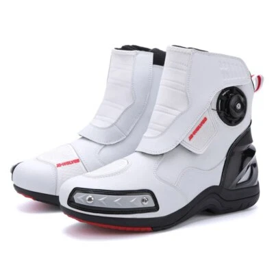Motorcycle Riding Boots Waterproof Shoes Reflective Professional Racing Sneakers - Image 1 of 4