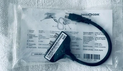 NUEVO CABLE DE TV ORIGINAL DELL DP/N 070TVD (044CTV) S-VIDEO *SELLADO* Foto 1 de 3