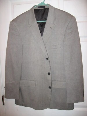 Blazer Stafford Essentials gris espiga para hombre talla 42R Foto 1 de 3