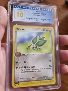 (POP 1) PERFECT CGC 10 Pokemon Vibrava 47/97 EX Dragon 2003 E Reader Card - Picture 1 of 3