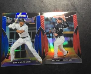 2019 Panini Prizm Michael Kopech Tim Anderson 2 Card Insert Lot White Sox - Bild 1 von 1