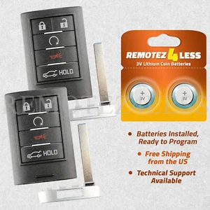 2 For 2013 2014 2015 Cadillac XTS Replacement Remote Smart Keyless Entry Fob 5b - Picture 1 of 1