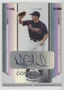 2004 Leaf Certified Materials White Mirror Auto /100 Adam LaRoche #3 Auto