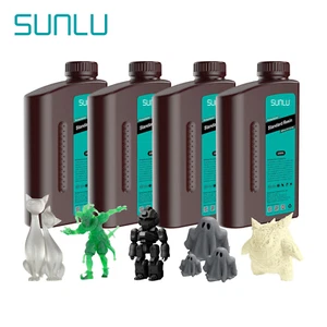 SUNLU 1KG/2KG/3KG Standard/ABS-Like/Water Washable 405nm Photopolymer LCD Resin - Picture 1 of 77