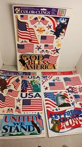 2000s Color Clings Reusable Window Clings, July 4th, freedom, America, Freedom - Picture 1 of 4