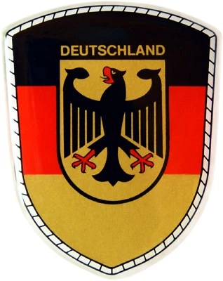 Deutschland Bundesadler Emblem Schild Aufkleber 3D Dekor HR Art. 19012 - Bild 1 von 3
