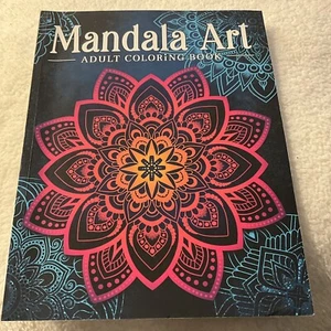 Mándala Art Adult Coloring Book - Picture 1 of 7