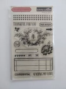Teresa Collins NOW & THEN NT1014 stamp set cardmaking scrapbooking journaling - Picture 1 of 3